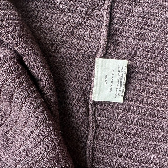 Eileen Fisher Silk Cascading Drape Front Cardigan 2x - Picture 3 of 11